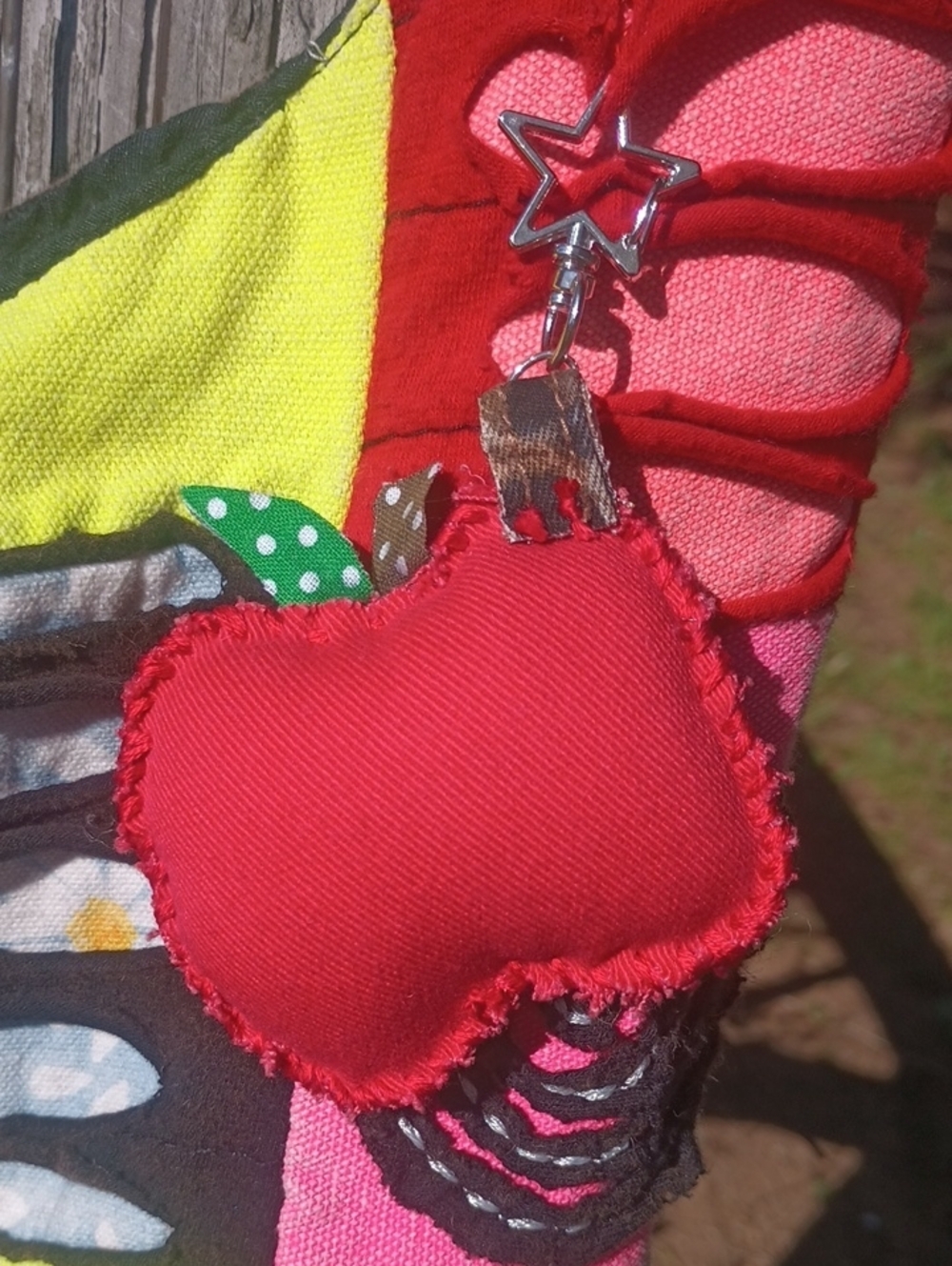 Handcrafted Apple Keychain - Picture 3 of 5